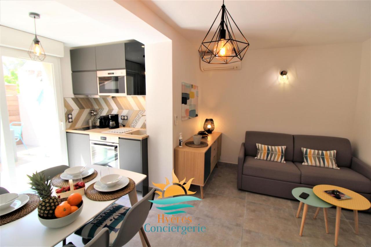Hyeres-Plage -T2 Neuf Rdj Clim Wifi - La Capte By Hc Apartment Luaran gambar
