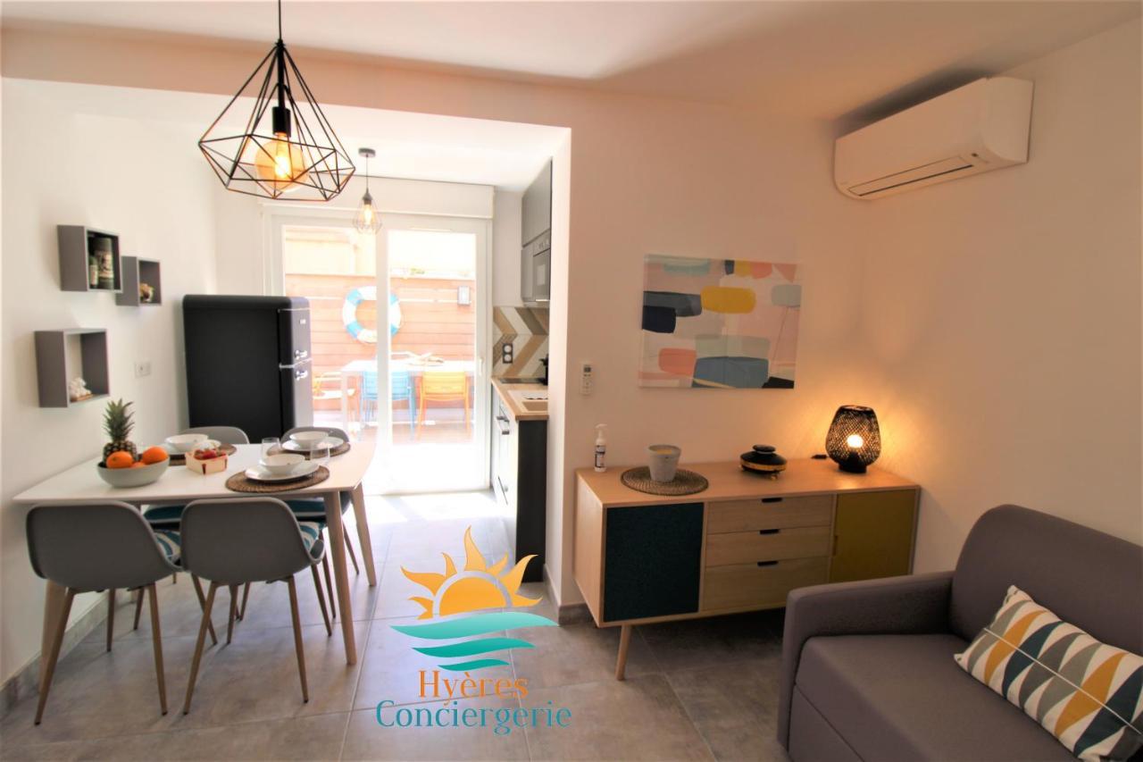 Hyeres-Plage -T2 Neuf Rdj Clim Wifi - La Capte By Hc Apartment Luaran gambar