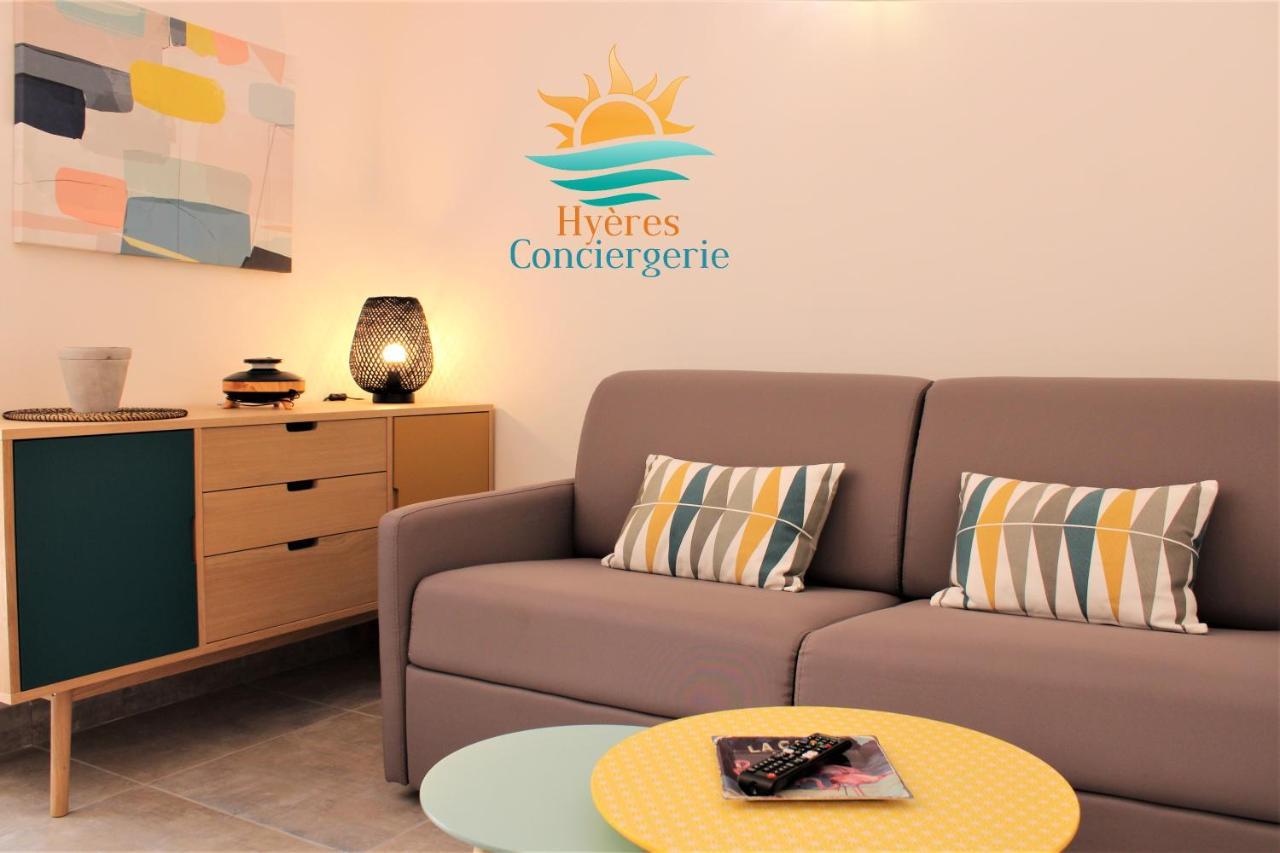 Hyeres-Plage -T2 Neuf Rdj Clim Wifi - La Capte By Hc Apartment Luaran gambar